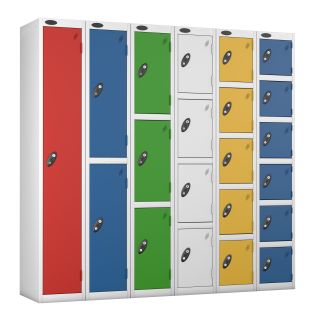 Steel Lockers available in multiple colours red