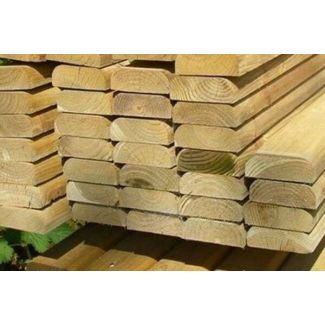 Tanalised Timber D Rails for Wooden Post & Rail Fencing System