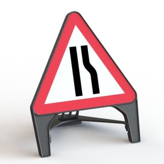 Road Narrows Right Road Sign