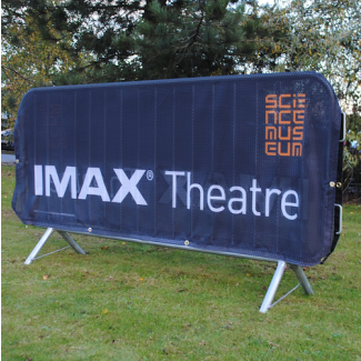 Printed Crowd Control Barrier Cover - Custom