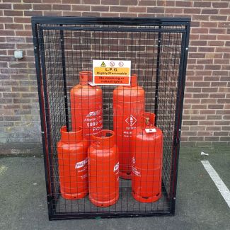 Gas Bottle Storage Cage - Full - 1200x1200x1800