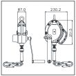 KALYPSO - Wire Rope Retractable Fall Arrester 10m With Integrated Rescue Winch
