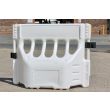 White Anti Trip Water Buddha Barrier Filled No Hi-Vis Strip