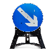 Quickfit frame with ramp sign