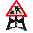 Quickfit frame with blue arrow sign