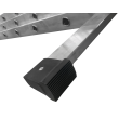 Industrial Aluminium Triple Extension Ladder feet close up.