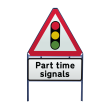 Traffic ahead sign