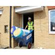 Steel Coated Tilt Truck being used.