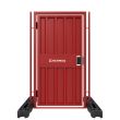 DigiNox Hoarding Pedestrian Gate - Powder Coated Red