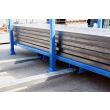 Forklift Entry on Road Form Stillage Painted Blue