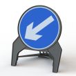 Keep Left Q Sign
