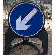 Keep Left Road Sign