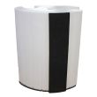 0.9m Floodstop corner multi-hub barrier with black rubber gasket sealing strip