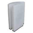 Narrow Floodstop corner barrier with dual-groove design for compact spaces