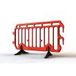 Orange Crowd Barrier