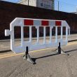 White Plastic Road Barrier