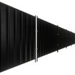 Black Powder Coated Site Steel Hoarding Fencing Panels