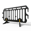 Black Plastic Crowd Control Barrier