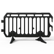 Black Plastic Crowd Control Barrier front view