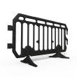 Black Plastic Crowd Control Barrier