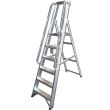 Industrial Aluminium Platform Steps with both Handrails short treads