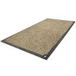 Angled view of anti-slip steel road plate with textured grip surface for trench covering and safe vehicle access