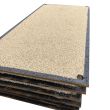 Stacked anti-slip trench plates with bauxite stone non-slip finish
