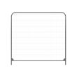 Anti-climb temporary mesh fence panel