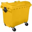 Yellow 660 Litre Waste Wheelie Bin