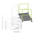 Temporary Spiral Staircase - Exit Platform