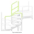 Temporary Spiral Staircase - Top Module Barrier