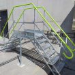 Modular Step-Over Platform Bridge for Temporary Use