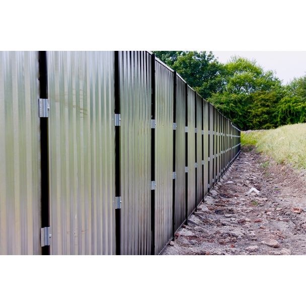 Steel Hoarding In-Ground Concrete