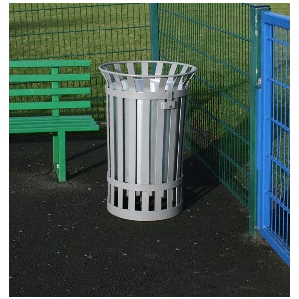 Galvanised Litter Bin