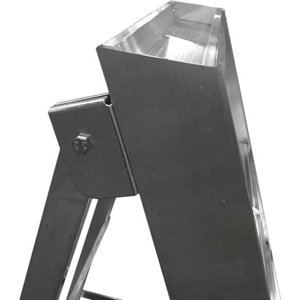 Aluminium Builders Stepladder top close up