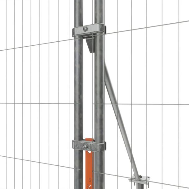Mesh Fence Panel Stabilising System