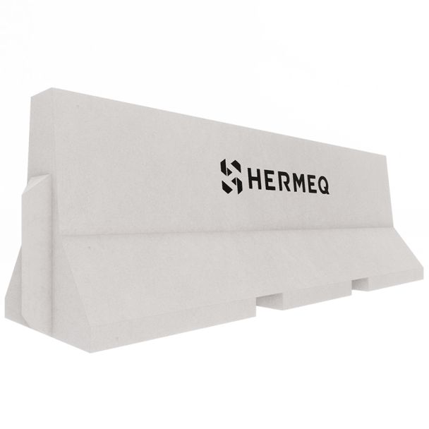 White Concrete Vehicle Barrier