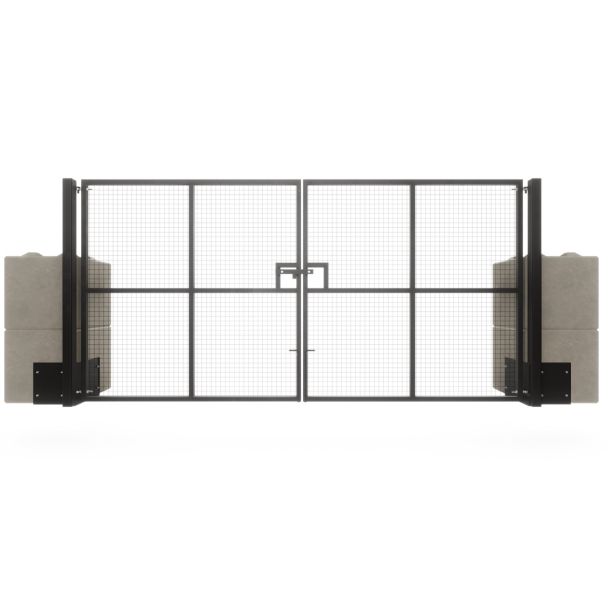 On-Ground Duo Plate Mesh Heavy Duty Vehicle Gate (OG1)