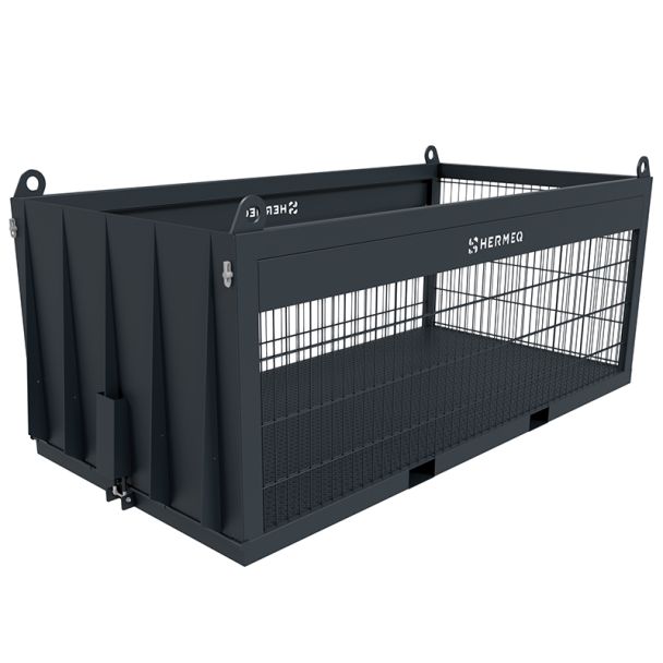 Long Heavy Duty Crane Lift Carry Cage With Ramp