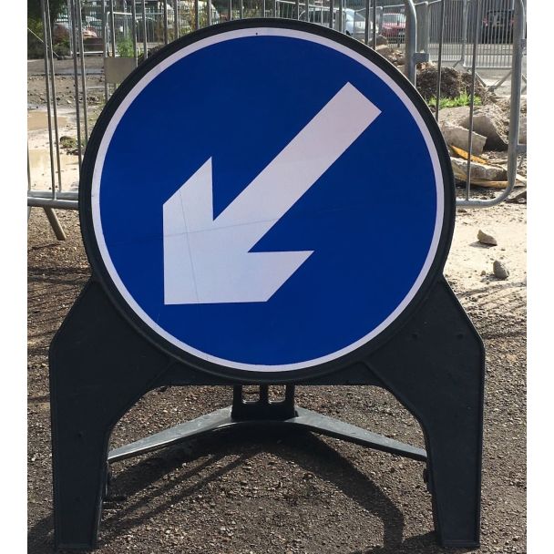 Keep Left Road Sign