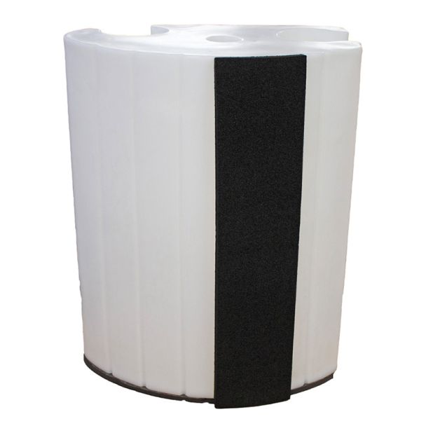 0.9m Floodstop corner multi-hub barrier with black rubber gasket sealing strip