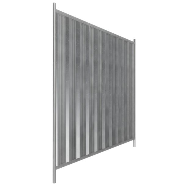 Galvanised Site Steel Hoarding Fence Panels