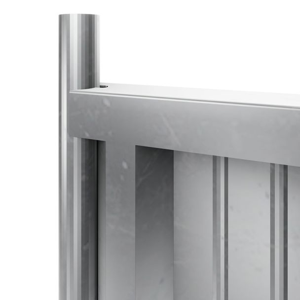 Galvanised Site Steel Hoarding Fencing Panels