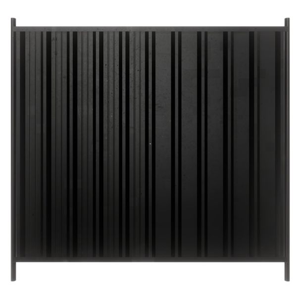 Black Powder Coated Site Steel Hoarding Panels