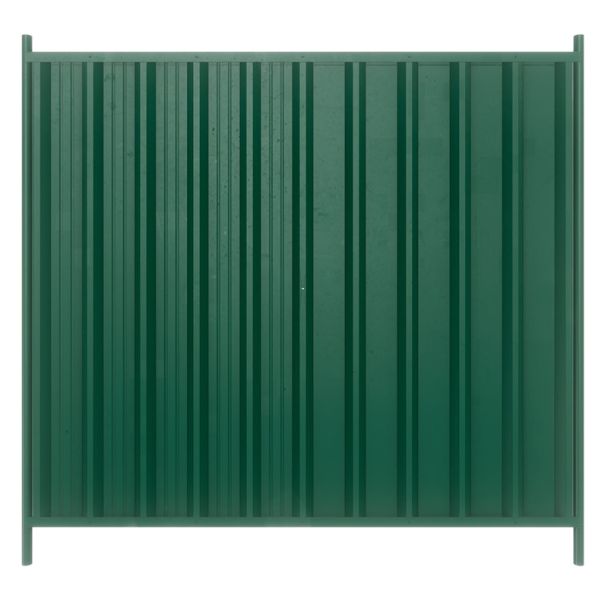 Green Powder Coated Site Steel Hoarding Panels