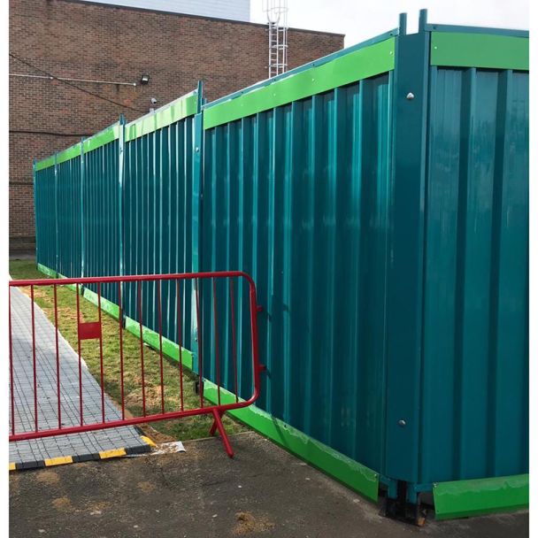 Powder Coated Steel Hoarding Panels