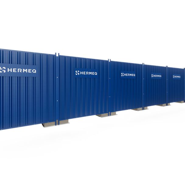 Steel Hoarding Panels Connected