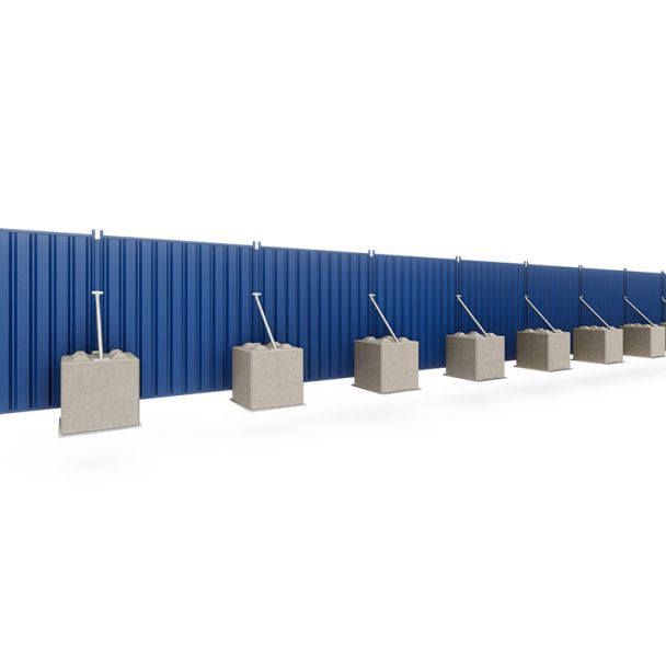 Blue Steel Site Hoarding Panels
