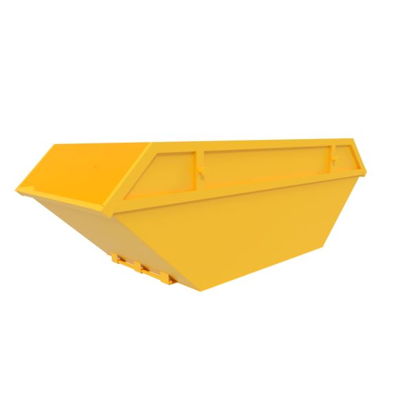 Yellow 8 Yard Standard Skip - Open Chain Lift