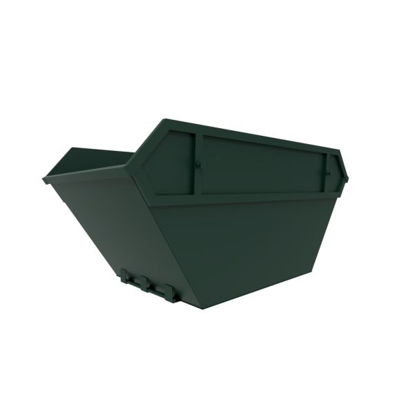 Green 10 Yard Large Skip - Open Chain Lift